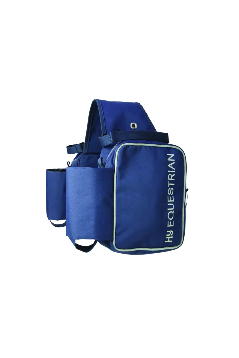 Hy Equestrian Saddle Pannier in Navy